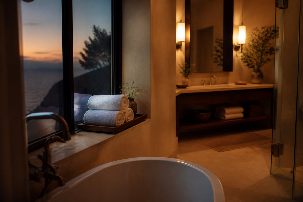 Soft Bathroom Lighting Ideas for Calm Night Routines
