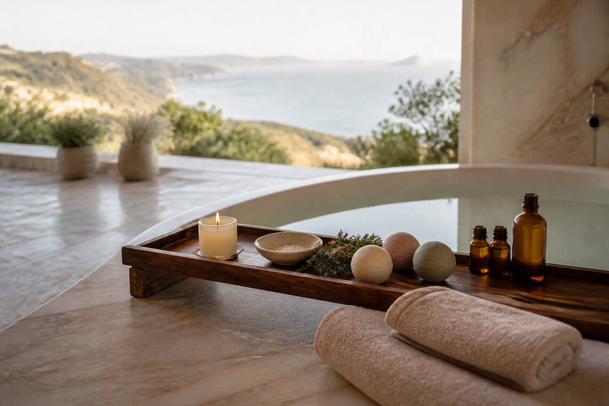 Set Up a Bathtub Side Tray for a Calmer, Easier Soak
