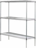 Omega 14" Deep x 48" Wide x 80" High 3 Tier Gray Starter Shelving Unit