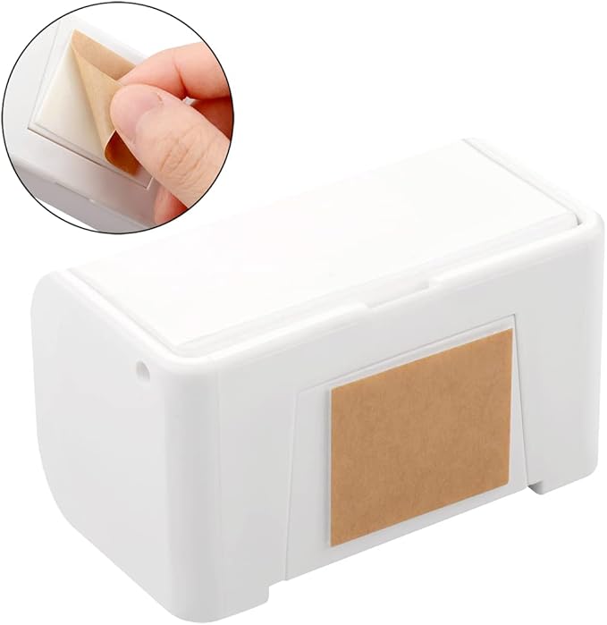 Toothbrush Holder Wall Mounted with Cover for Bathroom, 2 Slots Toothbrush Storage Organizer for Shower, Self Adhesive Toothbrush Hanger Rack for Dorm, Cabinet
