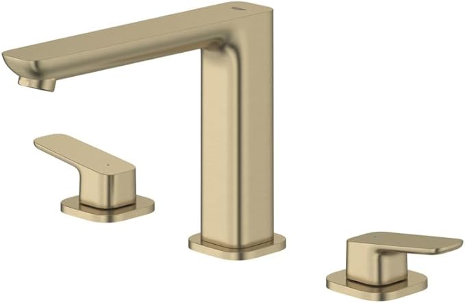 Grohe 101923EN00 Cubeo 3-Hole 2-Handle Deck Mount Tub Filler, Brushed Nickel