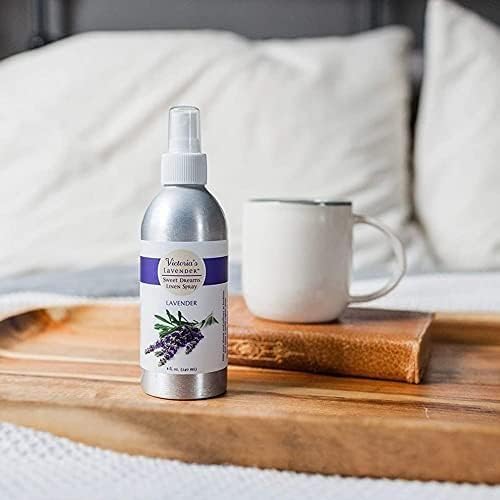 Victoria's Lavender Pillow and Linen Spray — Lavender Essential Oil - Lavender Spray, Mist Handmade in Oregon, Made in USA, Pack of Three 8 Oz Bottles