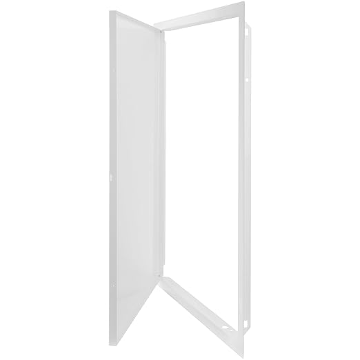 Repa Market 16 x 24 Inch Access Panel for Drywall/White Powder Coated Steel Wall Hole Cover/Door Panel/Cover Plates with Latch – Service Hatch/HVAC Access Door for Plumbing, Electrical Use