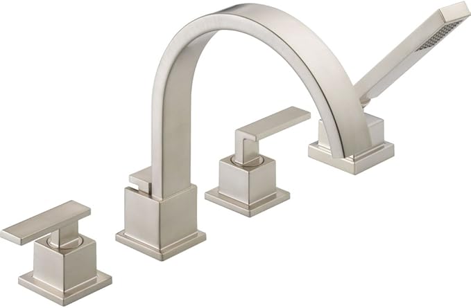 DELTA FAUCET T4753-SS Roman Tub, 3.00 x 12.00 x 17.00 inches, Stainless