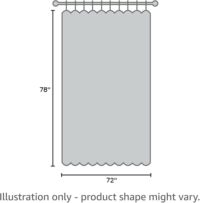 Gibelle Long Shower Curtain 72 x 78, Tall Waffle Weave Textured Fabric Shower Curtain for Bathroom, Water Repellent, Machine Washable, Sage Green