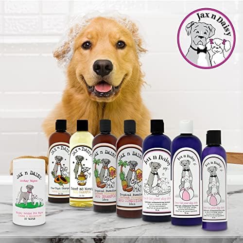 Jax N Daisy Pawpaya Dog Shampoo - Essential Oil Dog Shampoo for Clean, Fresh Fur - Gentle, Cruelty-Free & Vegan Pet Shampoo - Made in USA (16 oz)