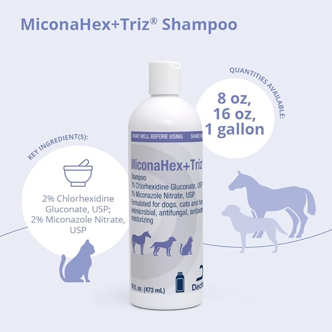 MiconaHex+Triz Shampoo for Dogs, Cats and Horses, 16 oz