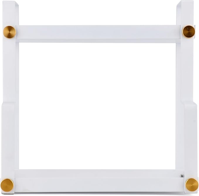 FFK 2 Tier Bathroom Countertop Organizer,Cosmetic Organizer,Storage Shelf for Bathroom,Ideal for Cabinet, Countertop, Pantry, and Desktop, for Bathroom, Kitchen, Office(White)