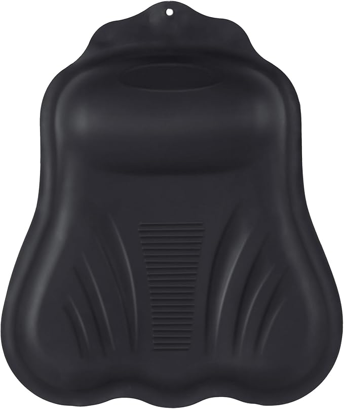 Goowin Bath Pillows for Tub, New Generation Skin-Friendly Silicone Bath Pillow, Luxury Bathtub Pillow for Head and Neck, Powerful Suction Tub Pillow for Bathtub with Inflatable Airbag (Black)