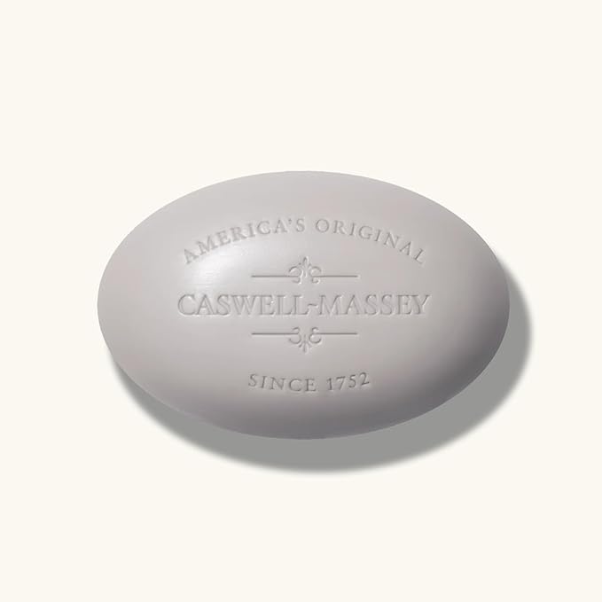 Caswell-Massey LX48 Natural Bar Soap for Men, Moisturizing Body Soap Bar for All Skin Types, Made with Essential Oils & Plant-Based Formula for Soft Skin, Made in USA, 5.8 oz