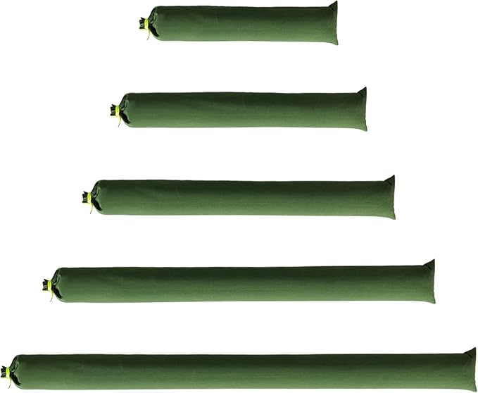 Upgraded Extra-Thick Reusable Flood Sandbags - Double-Stitched Canvas, Leak-Proof Closure | Multiple Sizes (3ft-10ft) for Water Barrier & Flood Protection (4ft (Upgraded) 10-Pack)