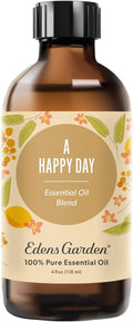 Edens Garden A Happy Day Essential Oil Blend- 100% Pure Premium Grade, Undiluted, Natural, Therapeutic, Aromatherapy, The Best for Skin, Candle, Laundry, Humidifier 118 ml (4 fl oz)