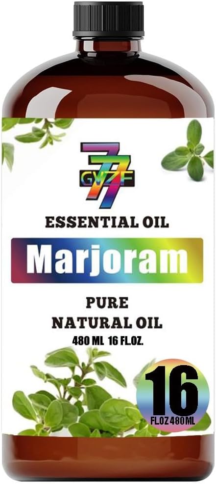 Marjoram Essential Oil (16 oz / 480 ml) – Marjoram Oils for diffusers, humidifiers, Home Baths, Cleaning Products, Yoga, DIY Soaps and DIY Scented Candles