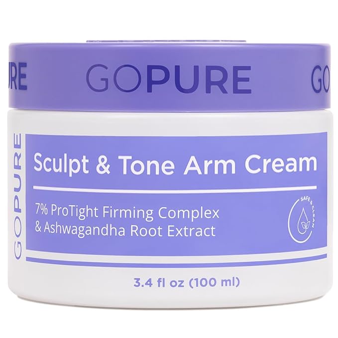 goPure Sculpt & Tone Arm Cream – Firming And Tightening Cream For The Arms, Smooths The Look Of Wrinkles, Deeply Hydrates, Firms The Look Of Crepey Texture On The Arms