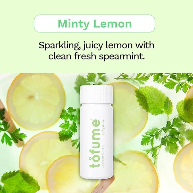 Effervescent Bathroom Air Freshener - Fresh Minty Lemon - Toilet Deodorizer, Bathroom Odor Eliminator, Toilet Freshener, Flushable Air Freshener Toilet Tablets, 90 Count (Pack of 3)