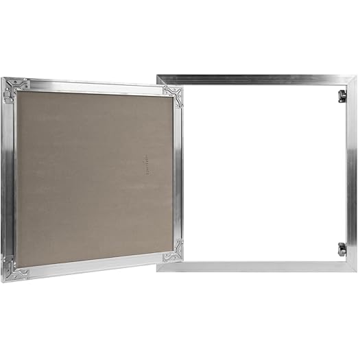 Repa Market 16 x 16 Inch Access Panel for Drywall with Aluminum Frame/Wall Hole Cover/Access Door Panel with Click Function – Heavy-Duty Service Hatch for Plumbing, Electrical, HVAC Access Door