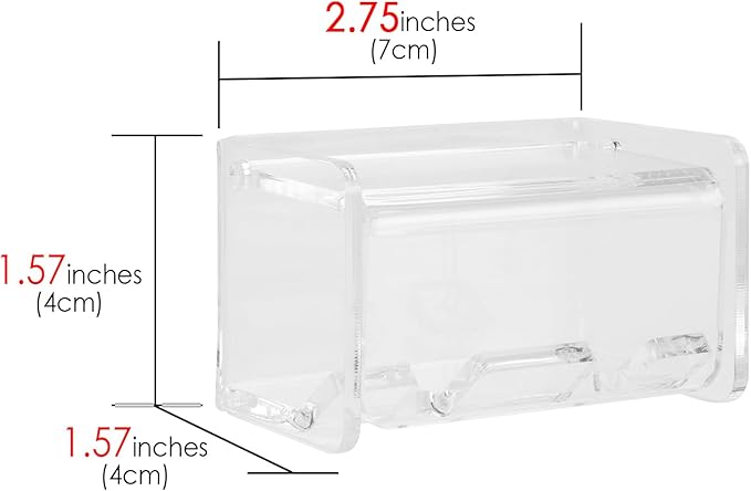 Toothbrush Holder Wall Mounted with Cover for Bathroom, 2 Slots Toothbrush Storage Organizer for Shower, Self Adhesive Toothbrush Hanger Rack for Dorm, Cabinet (Clear)