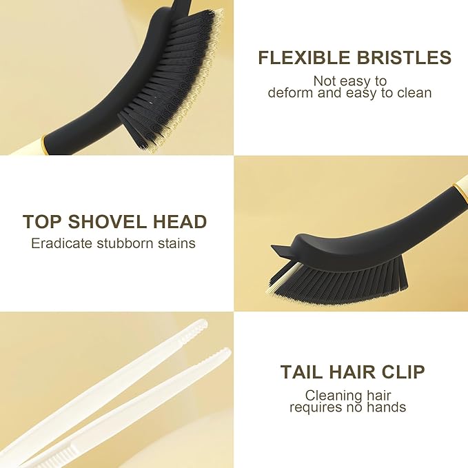 Crevice Cleaning Brush, Hard Bristle Grout Brush Gap Cleaner Tool for Tight Groove Spaces, Kitchen, Bathroom, Sliding Shower Door, Faucets Corners, Tiles, Sink and Windows Track