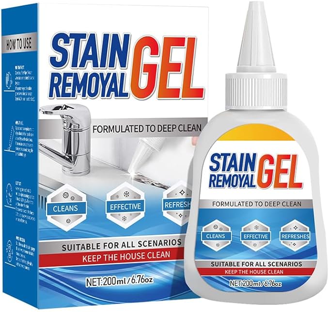 Mold Stain Remover Gel,Heavy Duty Gel Cleaner,Multifunctional Stain Remover For Homeowners & Renters,Bathroom, Kitchen, Tile, Washing Machine Use -Easy Squeeze Design