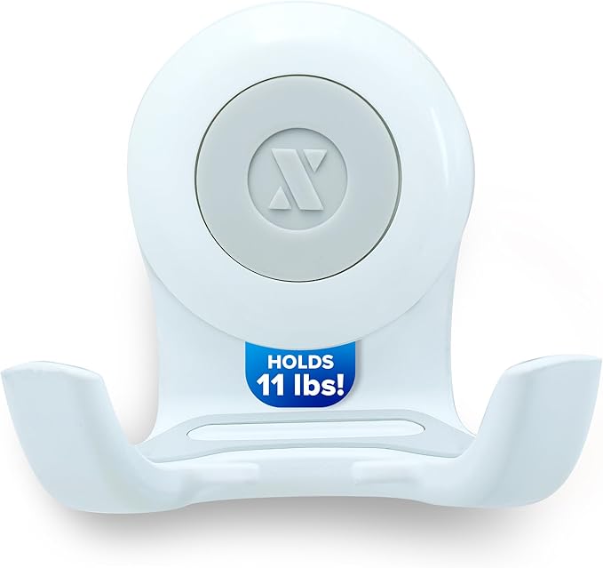 SlipX Solutions On The Dot Power Lock Suction Cup Hook, Razor Holder & Phone Cradle (Perfect for Shower & Mirror, Holds 11 lbs), No-Drilling, No Tools, Rust-Proof, Waterproof, Removeable