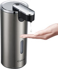 Automatic Soap Dispenser, Automatic Soap Dispenser Touchless, Kitchen & Bathroom, 3 Adjustable Volume for Liquid Soap, Water-Resistant, Hotel, Restaurant and School, Clog-Free, Stainless Steel