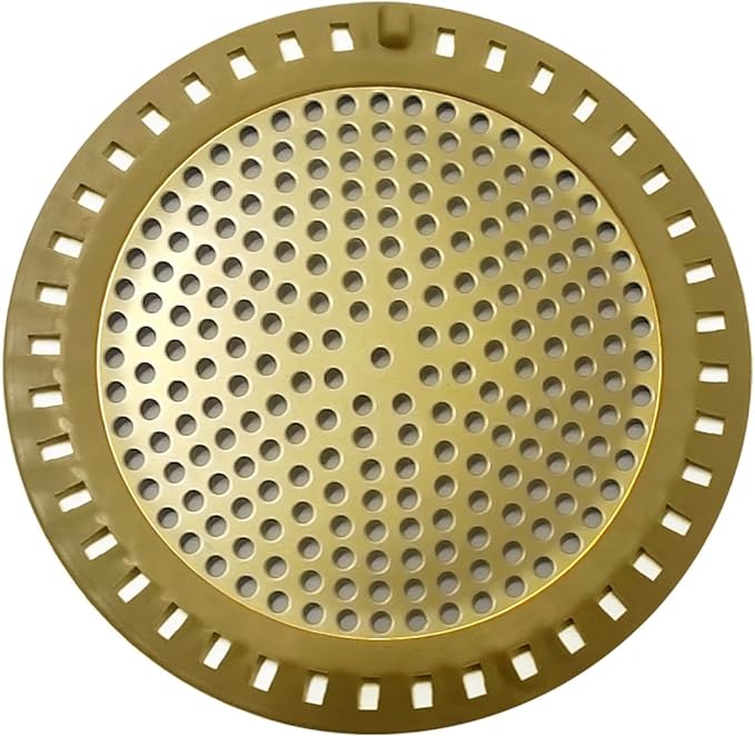 Hair Drain Catcher, Shower Drain Hair Catcher, Shower Drain Strainer, Bathtub Drain Cover, Tub Drain Hair Catcher, Bathroom Sink Strainer, Bathroom Drain Protector, Flat, Round, Gold