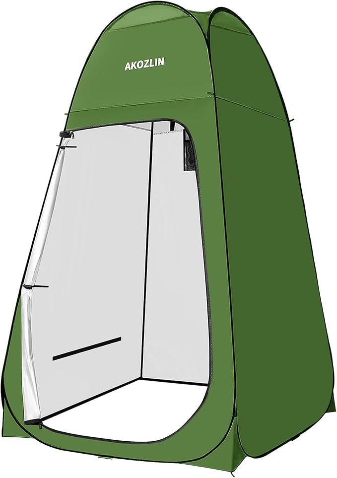 AKOZLIN Portable Pop Up Shower Tent Instant Privacy Dressing Changing Tent Outdoor Shower Room Camp Toilet Tent