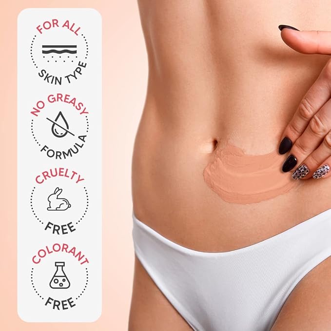 Cicatrissim White Stretch Mark Cream for White and Old Striae - Softens Stretch Marks, Evens Skin Tone, and Firms Skin - All Skin Types - 150g