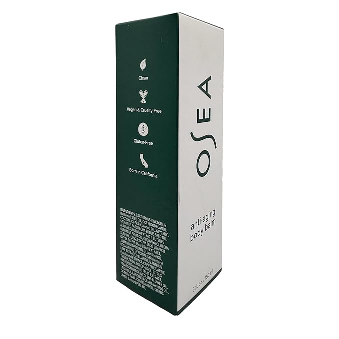 OSEA Anti-Aging Body Balm 5 oz - Firming & Tightening Body Lotion for Hydration - For Silky Glowing Skin - Nutrient-Rich Seaweed Body Lotion - Clean & Vegan Body Care Anti-Aging Body Moisturizer