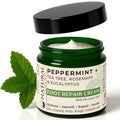 Natural Escapes Peppermint + Rosemary, Eucalyptus & Tea Tree Foot Cream for Dry Cracked Heels and Feet - Moisturizing Foot Lotion for Cracked Heel Repair - Callus Remover with Lactic Acid (4 oz)
