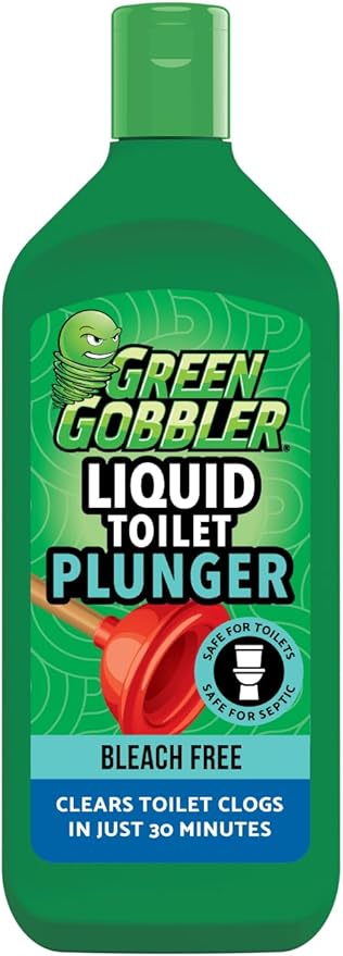 Green Gobbler Liquid Toilet Plunger | Clog Remover | Safe for Toilets and Septic