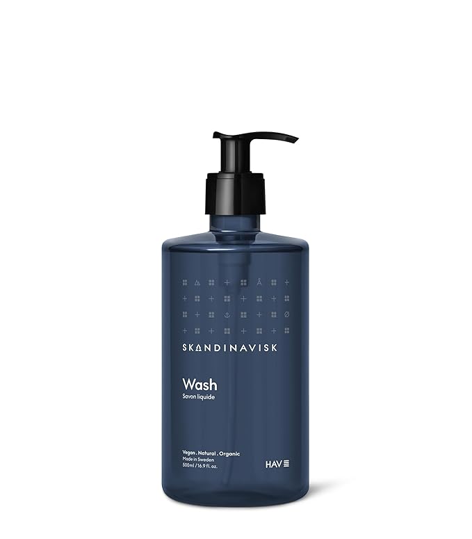 Skandinavisk Wash HAV ‘Sea’ Scent notes: Salt spray and sea kelp, hawthorn and beach rose, 16.91 fl. oz.