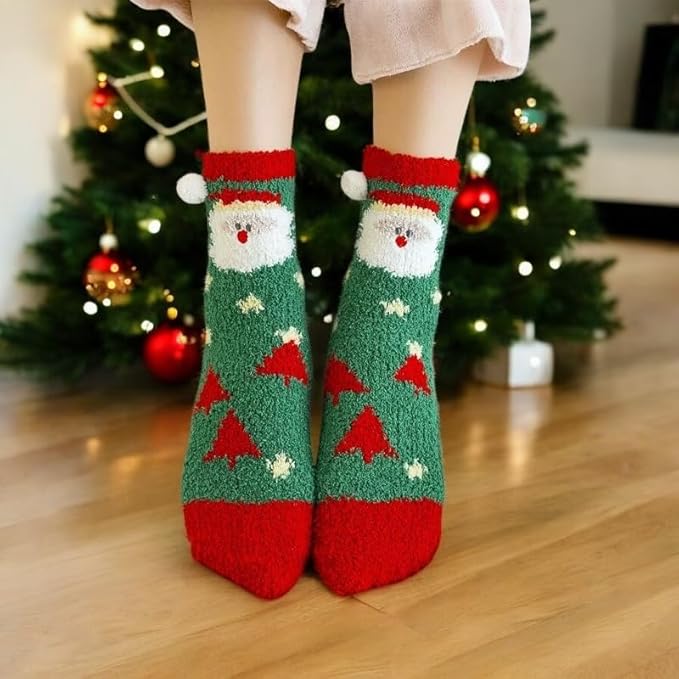 Natural Amor Christmas Spa Gifts for Women and Men,6 pcs Self Care Box Including Candle, Bath Salt, Socks, Thank You Gift