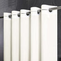 Furlinic No Hook Beige Shower Curtain,Polyester Fabric Bathroom Curtains with 10 Split Grommets,Waterproof & Machine Washable,Standard Size,72x72 Inch