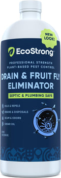 Fruit Fly Drain Treatment | Drain Fly Eliminator | Eliminates Gnats, Sewer Flies and More - Works in All Drains - 32 Fl Oz