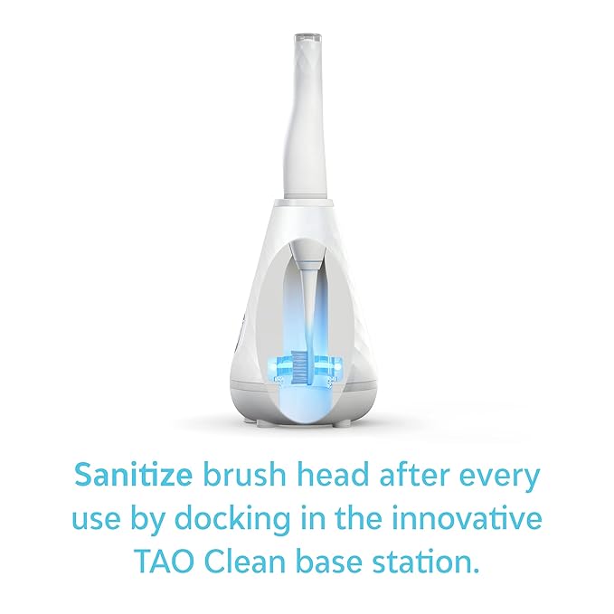 TAO Clean Sonic Electric Toothbrush Replacement Heads (2-Pack) – Orthodontic Head – Replacement Heads for the TAO Clean Electric Toothbrush and Docking Station