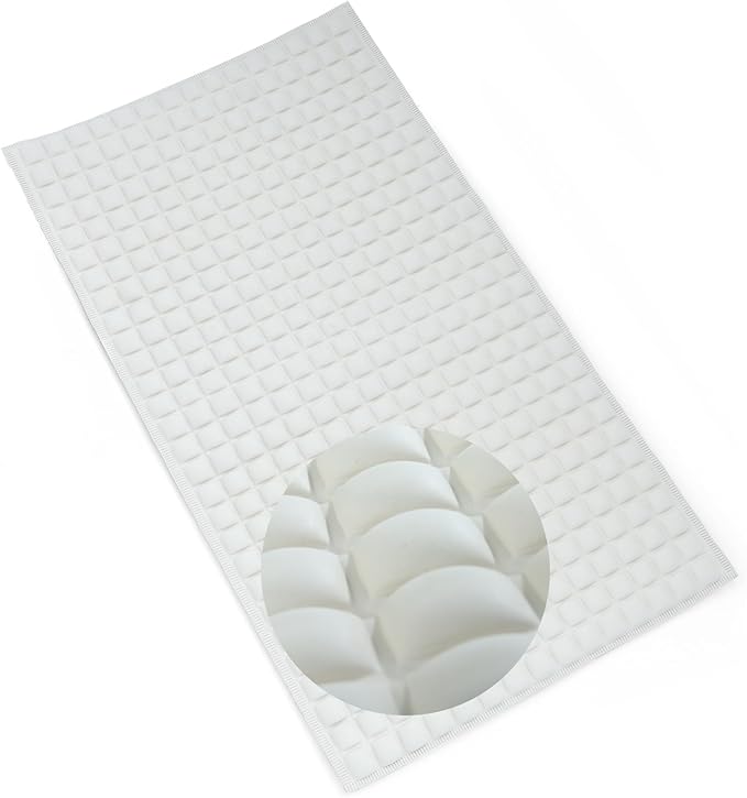 SlipX Solutions Extra Comfort Bathtub Mat Designed for Sensitive Feet, Cloud-Like Softness with Non-Slip Grip, Cream