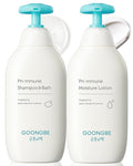 GOONGBE Pri-mmune Shampoo Bath & Moisture Lotion - Korean Baby Cleanser and Body Lotion - Hypoallergenic Moisturizing & Calming Daily Skincare - Gentle Cleanse, Naturally Derived, 11.8 oz.