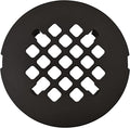 4 ¼” Oil Rubbed Bronze Snap-in Shower Drain Cover - Solid Brass Construction - 4.25" OD Shower Drain Strainer - Easy Install - Premium Round Shower Drain Cover - Bronze Replacement Grate