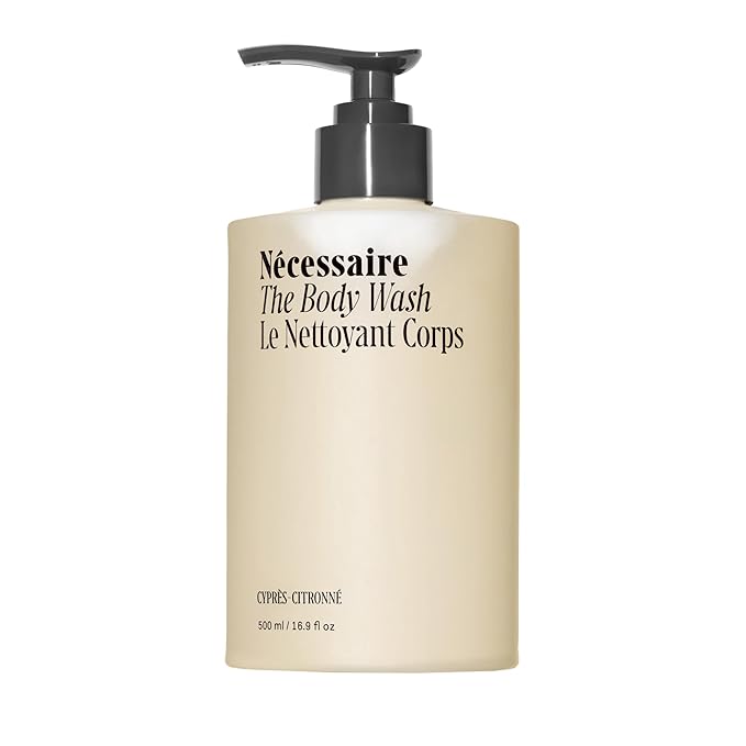 Nécessaire The Body Wash Cyprès-Citronné — Multi-Oil Shower Gel Cleanser for Women + Men — Non-Comedogenic Body Wash with Niacinamide. 500ml/16.9 fl oz