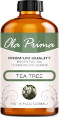 Ola Prima Tea Tree Essential Oil 8oz Pure Bulk - Therapeutic Grade Tea Tree Oil for Aromatherapy