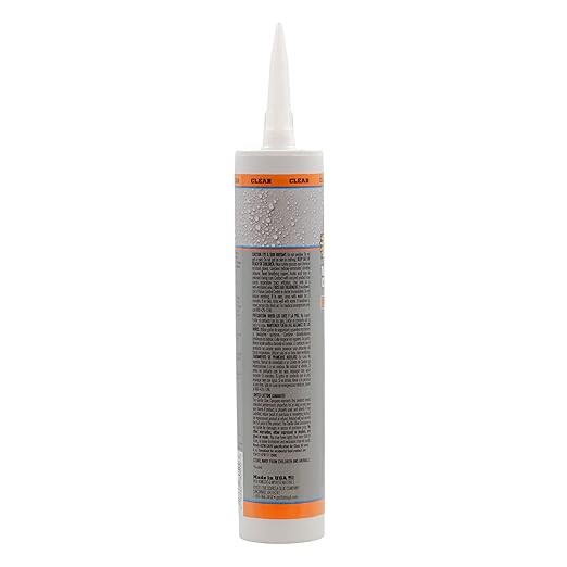 Gorilla Waterproof Caulk & Seal Silicone Sealant, 10Oz Cartridge (Pack of 2) - Clear Caulking Sealant for Kitchen, Window, Bath, Marine, Door and More