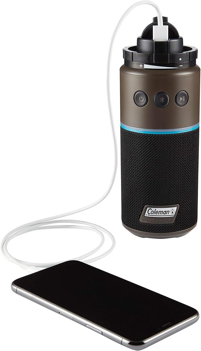Coleman OneSource Rechargeable Outdoor Camping Gear: Camp Shower, Cordless Vacuum, Fan, Speaker, & Air Pump Options with Included Rechargeable Battery