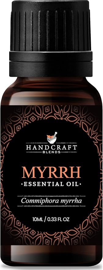 Handcraft Blends Myrrh Essential Oil – 0.33 Fl Oz – 100% Pure and Natural – Premium Grade Essential Oil for Diffuser and Aromatherapy, Skin, Massage, Candle and Soap Making Fragrance