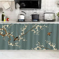 SK Studio Short Curtains for Kitchen, Cabinet Shelf Dust-Proof Blackout Tier Cafe Curtain Under Sink Skirt for Bathroom Laundry Room Style 13, 55.1" W x 23.6" H