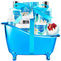 Bath & Body Gift Set, Bath Basket Spa kit Gifts for Her Him Birthday Gifts for Women, Luxury Home Spa Kit, 8pcsChristmas Gifts for Women Ocean Vanilla, Spa Gift Baskets, Unique Mother's Day Gifts