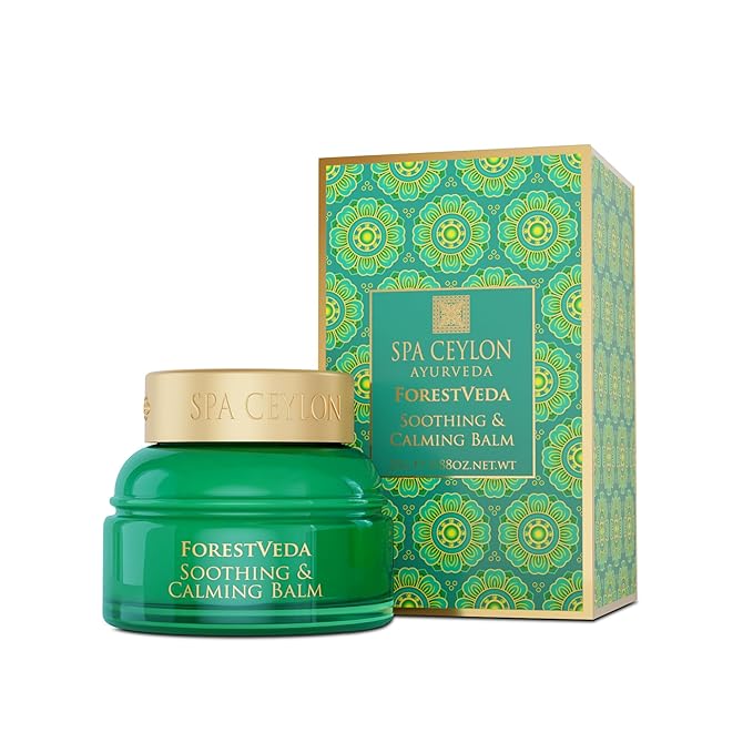 SPA CEYLON ForestVeda Soothing & Calming Balm, Essential Oil Balm, 100% Natural, Vegetarian, Silicone & Paraben Free, 25g (Peppermint, Eucalyptus, Lemongrass, Rosemary)