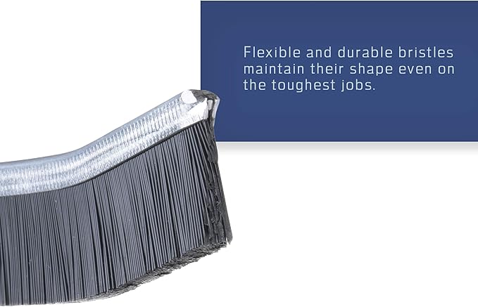 Grout Cleaner Scrub Brush Deep Tile Joints - Stiff Angled Bristles for Showers, Bathtubs, Kitchens - Multi-Surface All-Around Household Cleaning Tool