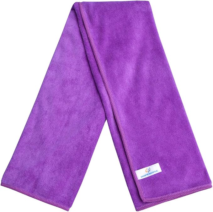 HOPESHINE Gyms Towels for Men & Women Microfiber Exercise Fitness Home Absorbent Sweat Yoga Towels Sports Towels Soft Fast Drying 16inch x32inch 3-Pack