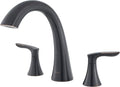 Pfister Weller Roman Tub Trim, Valve Not Included, 2-Handle, 3-Hole Install, Tuscan Bronze Finish, RT65WRY